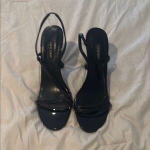 Nine West Black Strappy Sandals